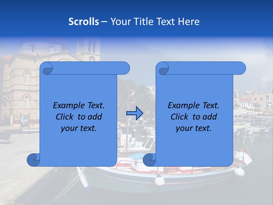Mediterranean Gulf Cruise PowerPoint Template