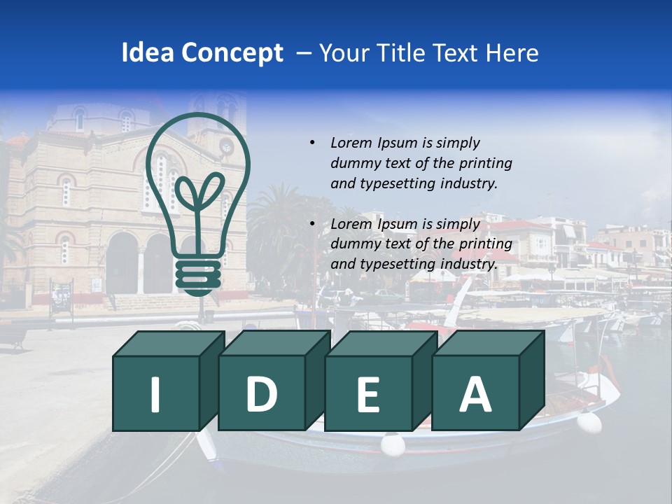 Mediterranean Gulf Cruise PowerPoint Template