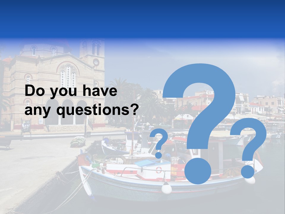 Mediterranean Gulf Cruise PowerPoint Template