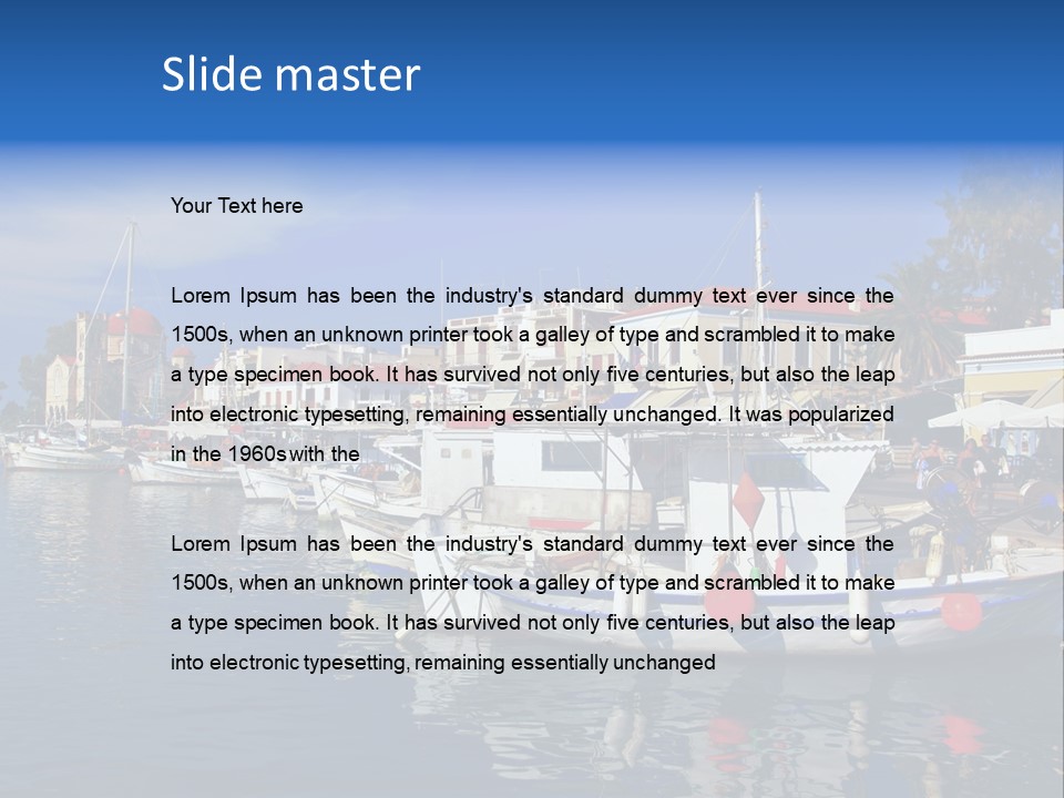 Greek Town Greece PowerPoint Template