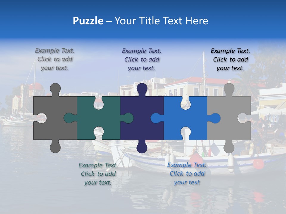 Greek Town Greece PowerPoint Template