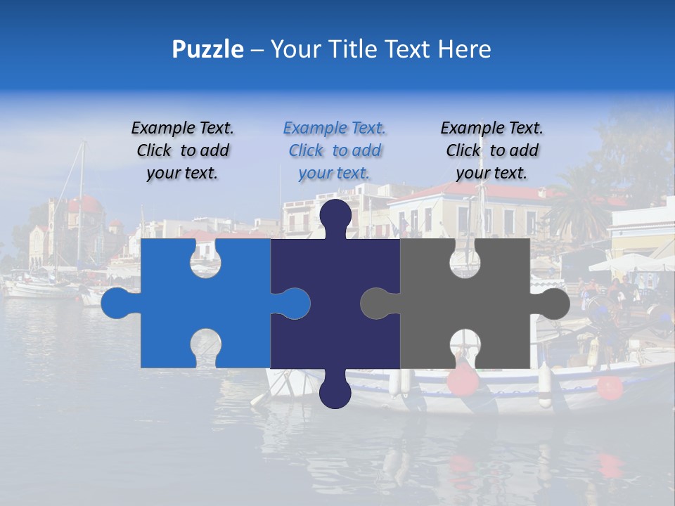 Greek Town Greece PowerPoint Template