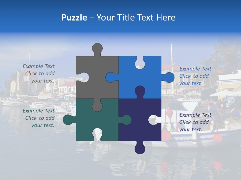 Greek Town Greece PowerPoint Template