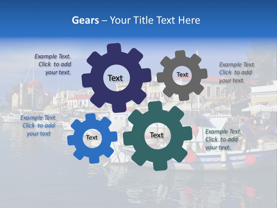 Greek Town Greece PowerPoint Template