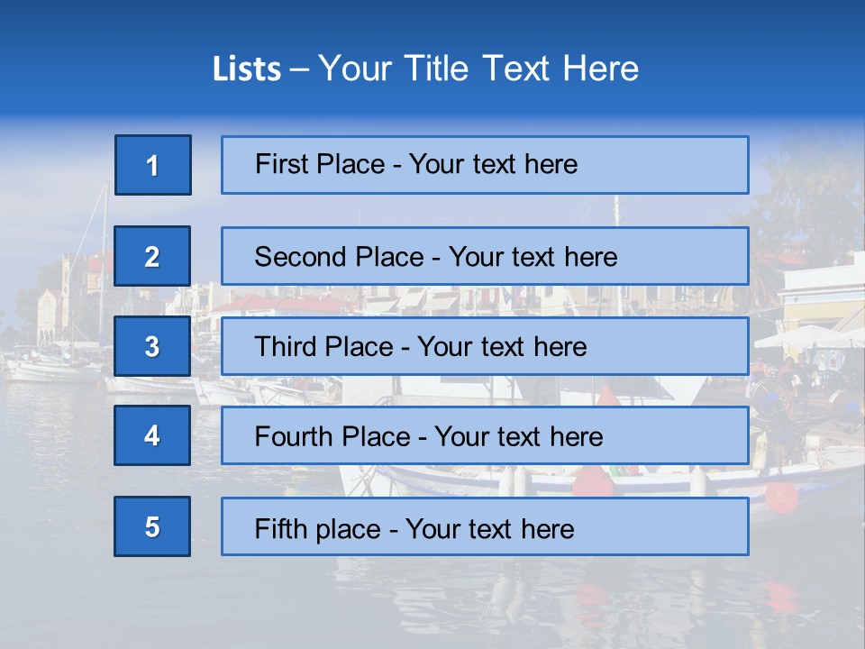 Greek Town Greece PowerPoint Template