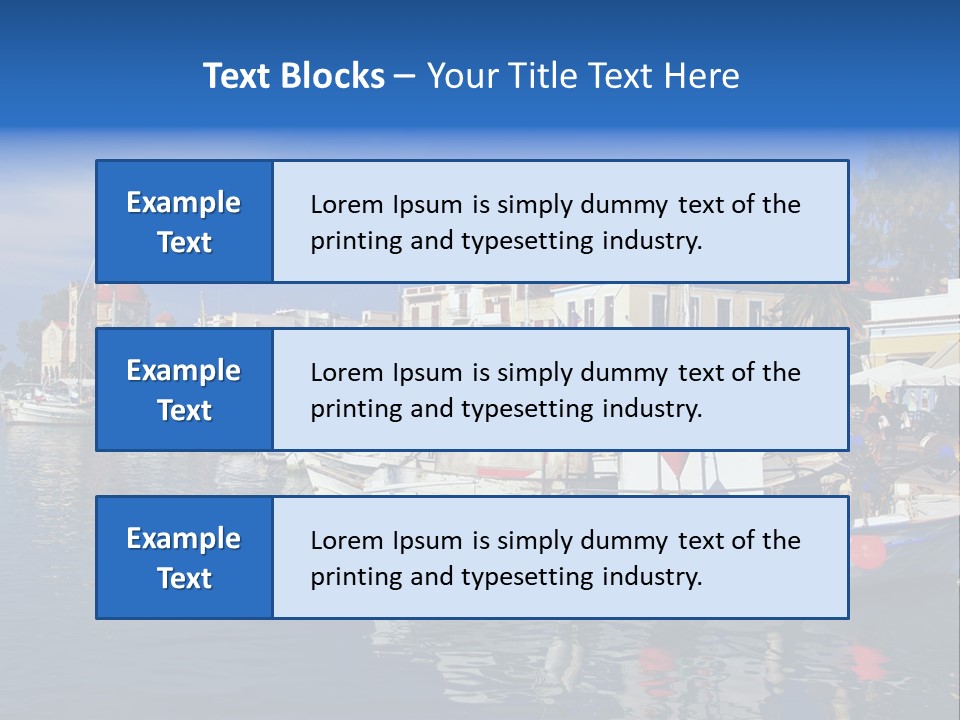 Greek Town Greece PowerPoint Template