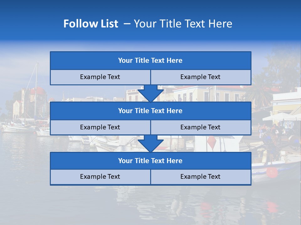 Greek Town Greece PowerPoint Template