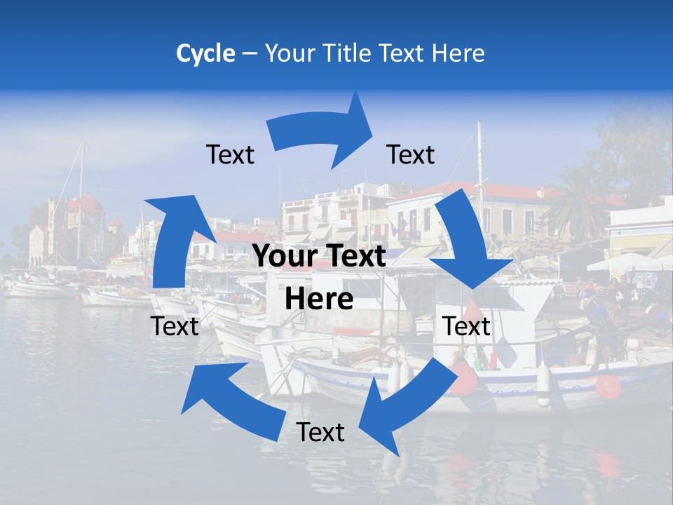 Greek Town Greece PowerPoint Template