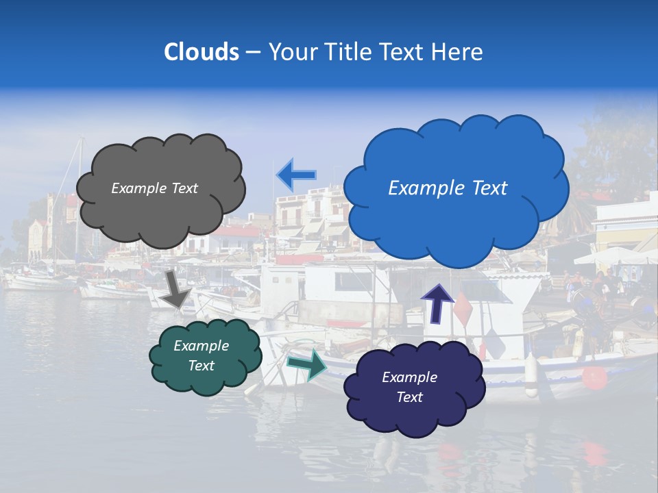 Greek Town Greece PowerPoint Template