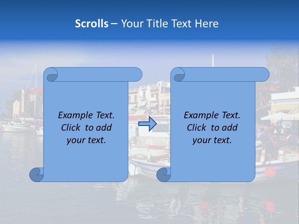 Greek Town Greece PowerPoint Template