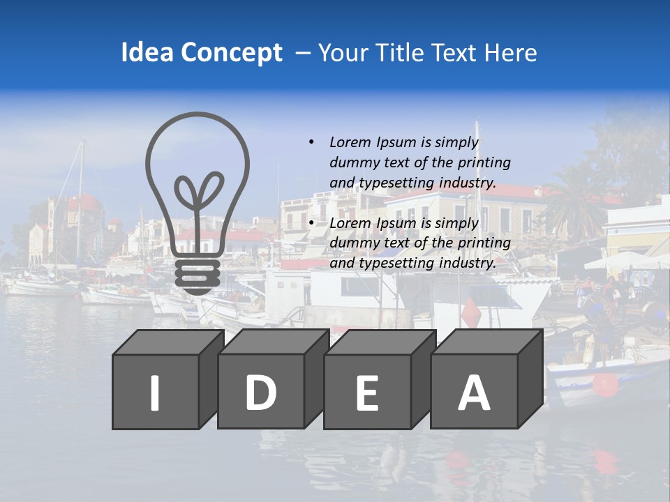 Greek Town Greece PowerPoint Template