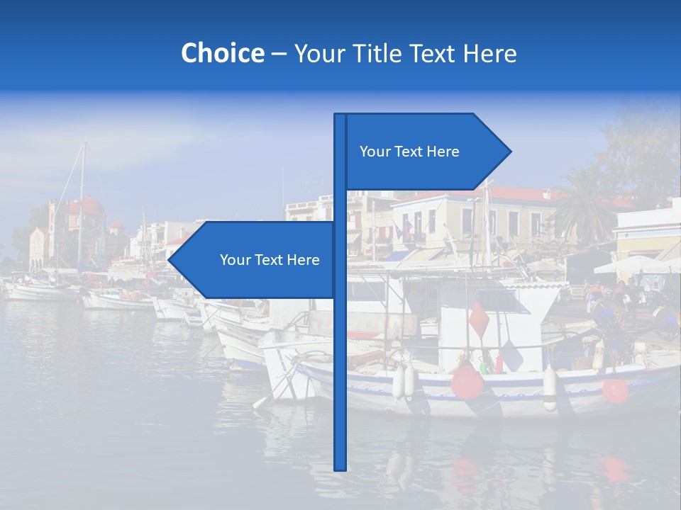 Greek Town Greece PowerPoint Template