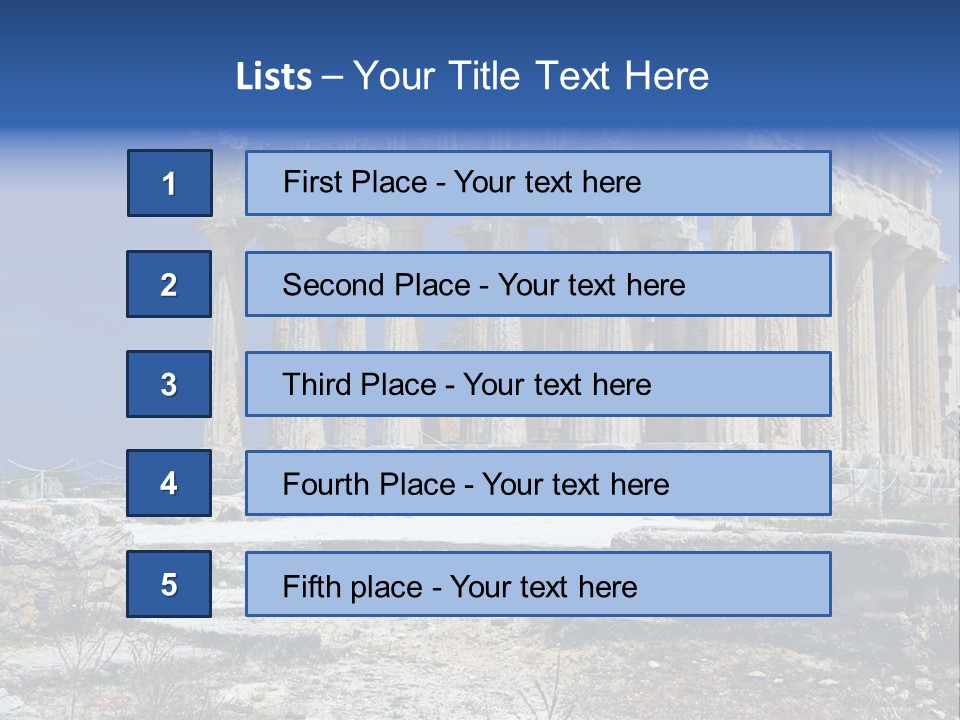 Vacation Past Landmark PowerPoint Template