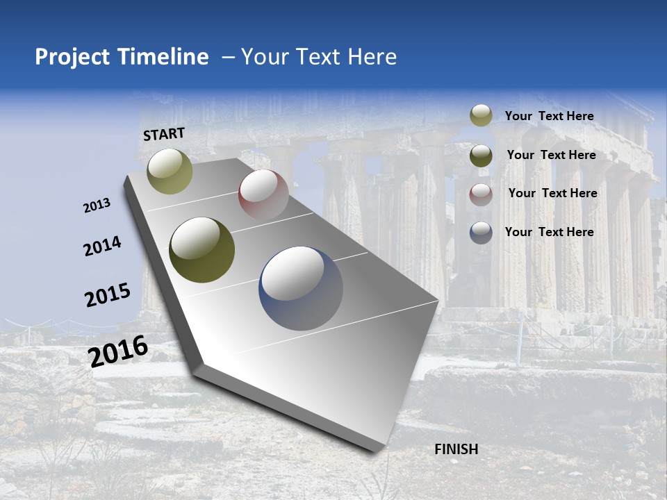 Vacation Past Landmark PowerPoint Template
