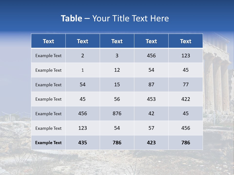 Vacation Past Landmark PowerPoint Template