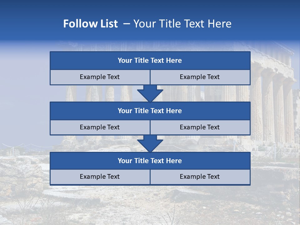 Vacation Past Landmark PowerPoint Template