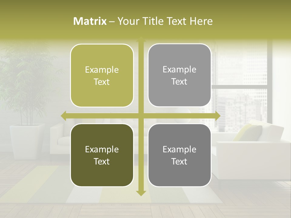 Reflection Plant Table PowerPoint Template