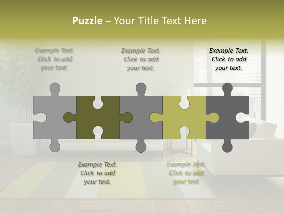 Reflection Plant Table PowerPoint Template