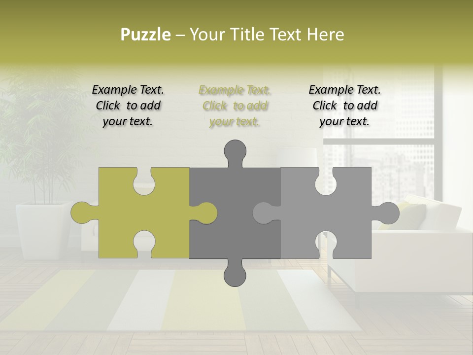 Reflection Plant Table PowerPoint Template