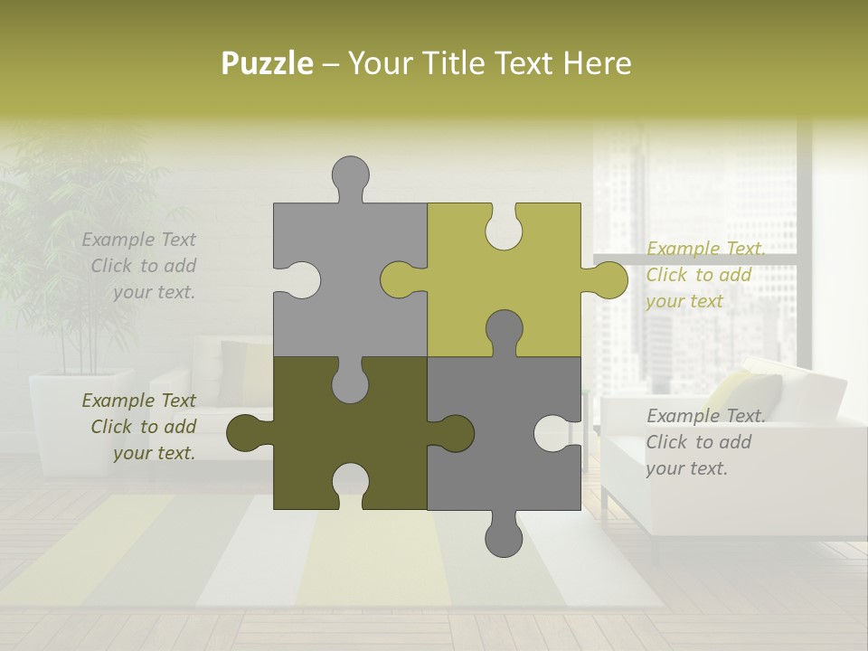 Reflection Plant Table PowerPoint Template