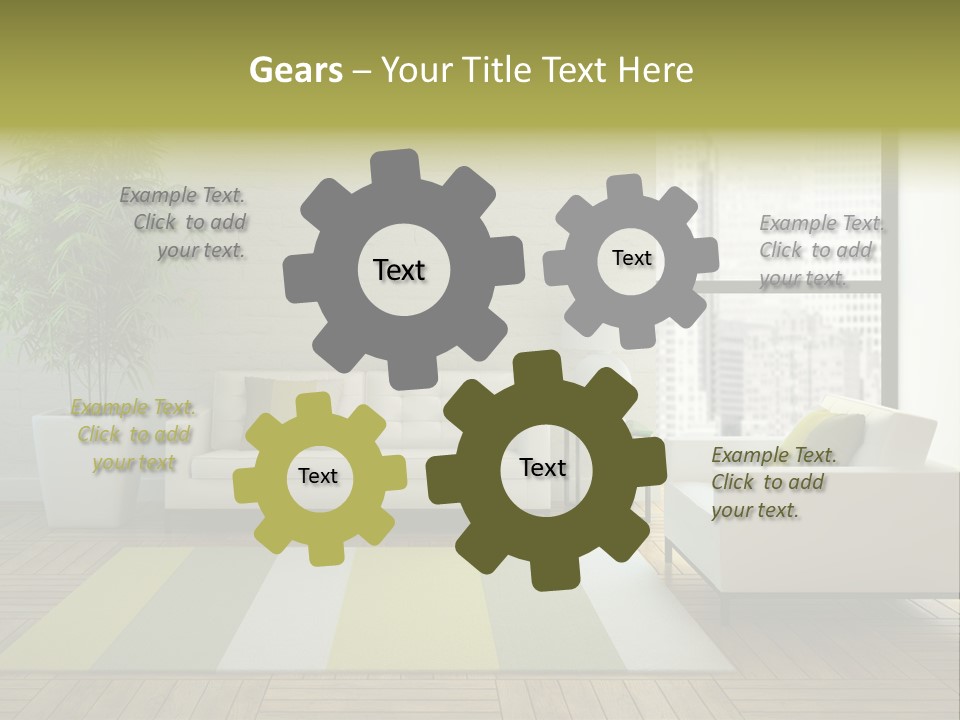 Reflection Plant Table PowerPoint Template