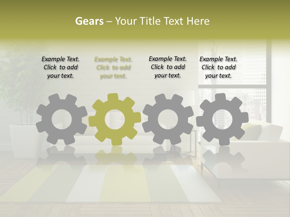 Reflection Plant Table PowerPoint Template