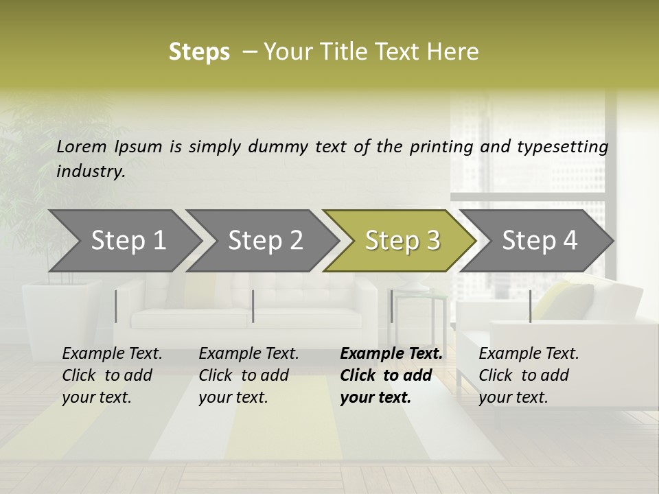 Reflection Plant Table PowerPoint Template
