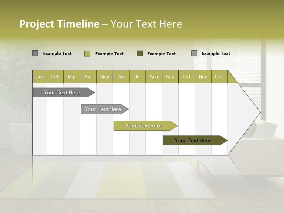 Reflection Plant Table PowerPoint Template