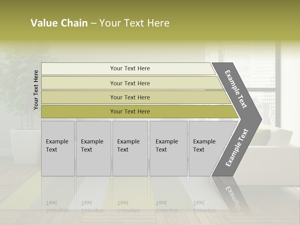 Reflection Plant Table PowerPoint Template