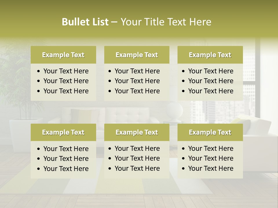 Reflection Plant Table PowerPoint Template
