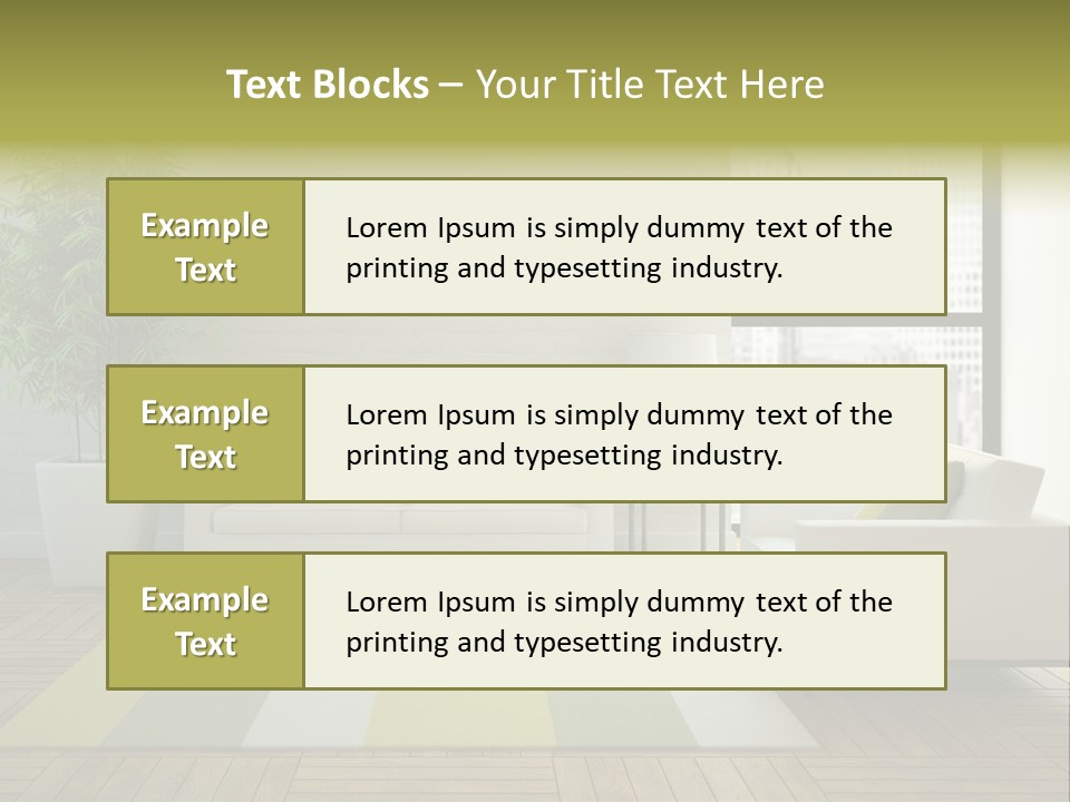 Reflection Plant Table PowerPoint Template