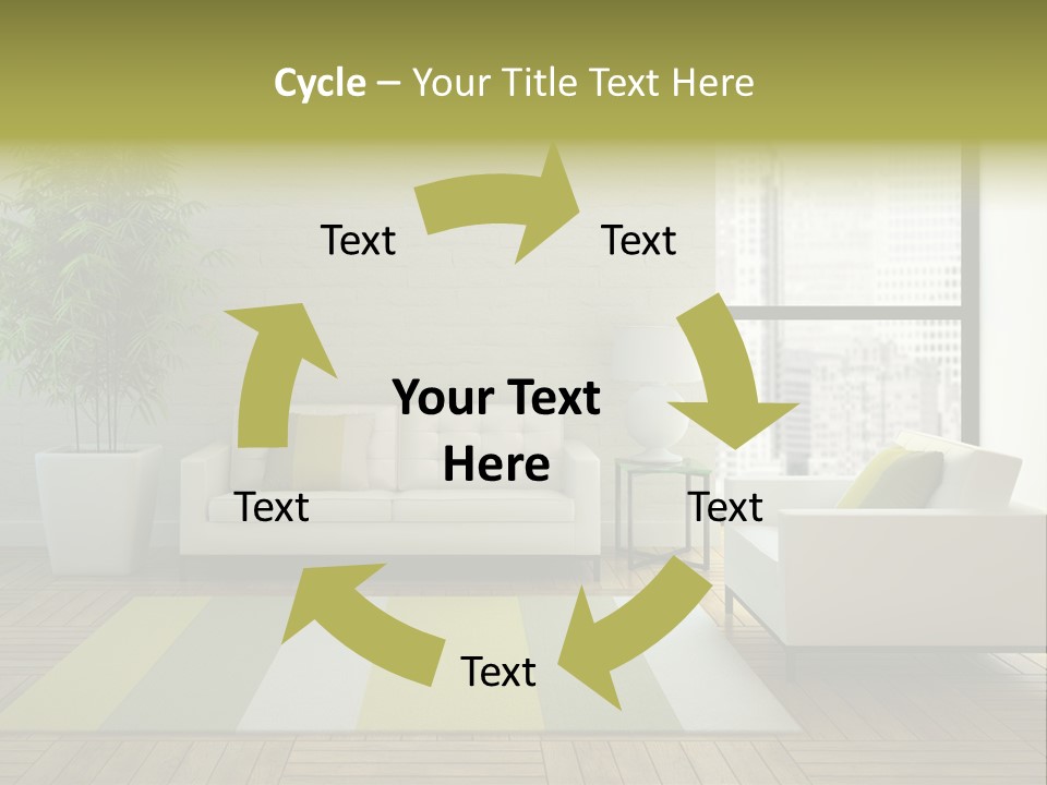 Reflection Plant Table PowerPoint Template