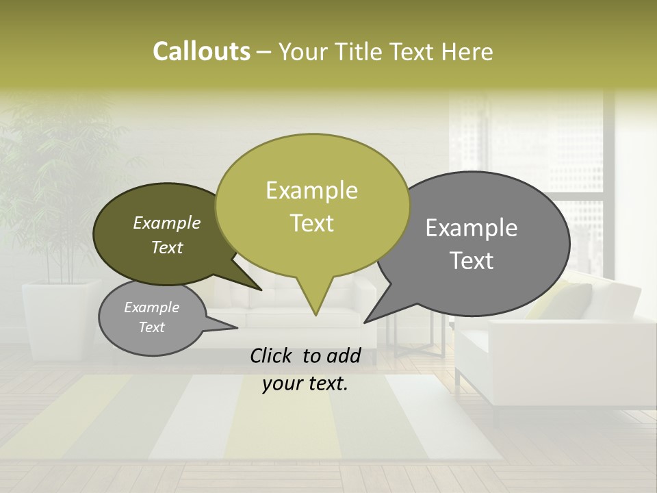 Reflection Plant Table PowerPoint Template
