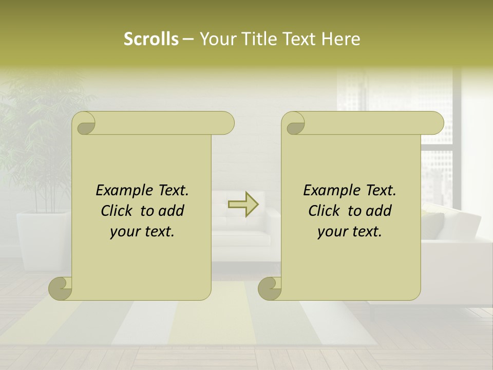 Reflection Plant Table PowerPoint Template