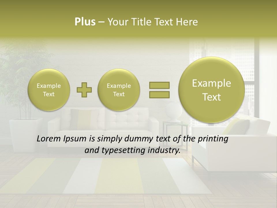 Reflection Plant Table PowerPoint Template