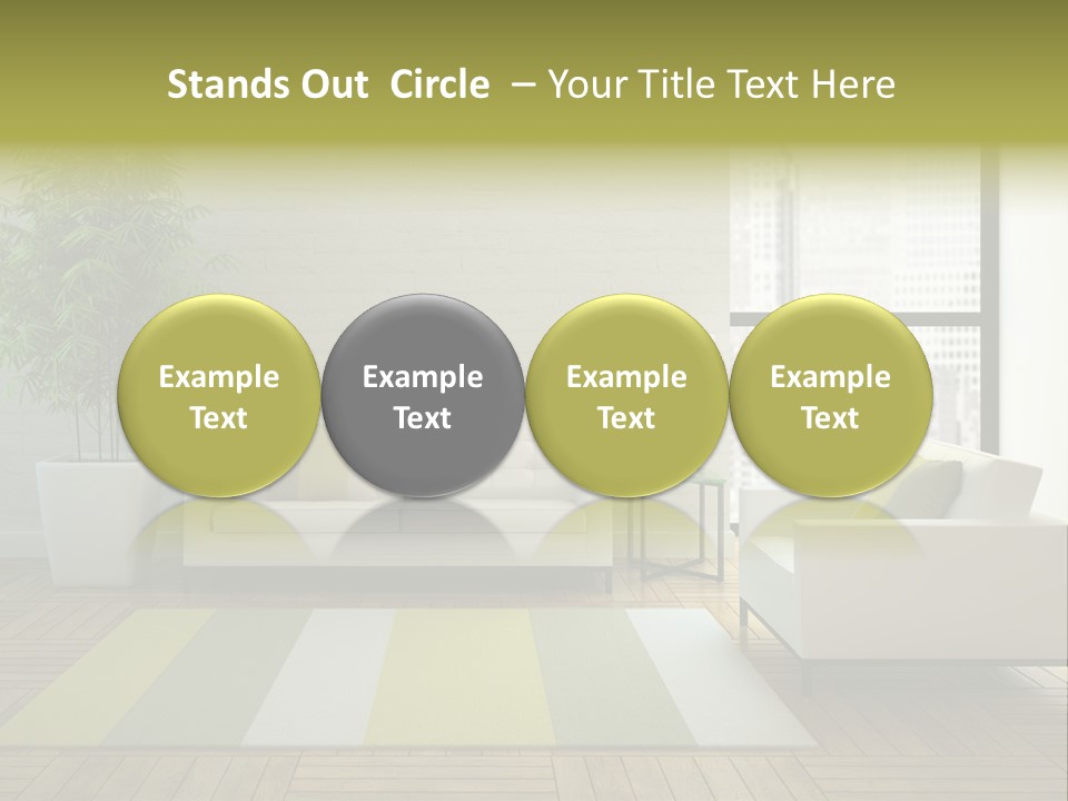 Reflection Plant Table PowerPoint Template