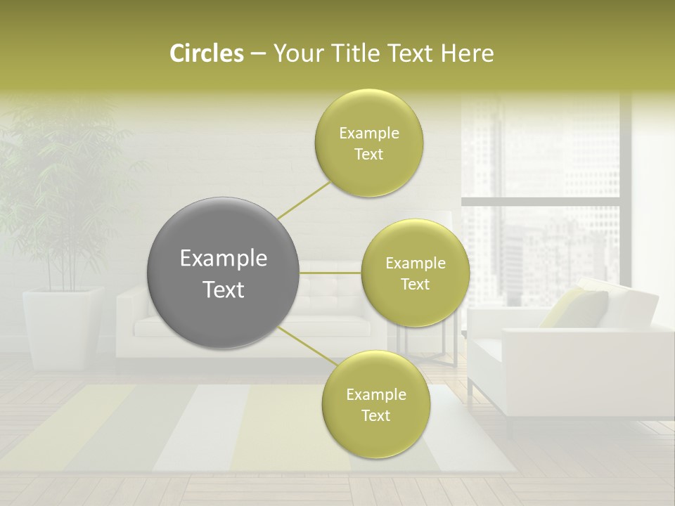 Reflection Plant Table PowerPoint Template