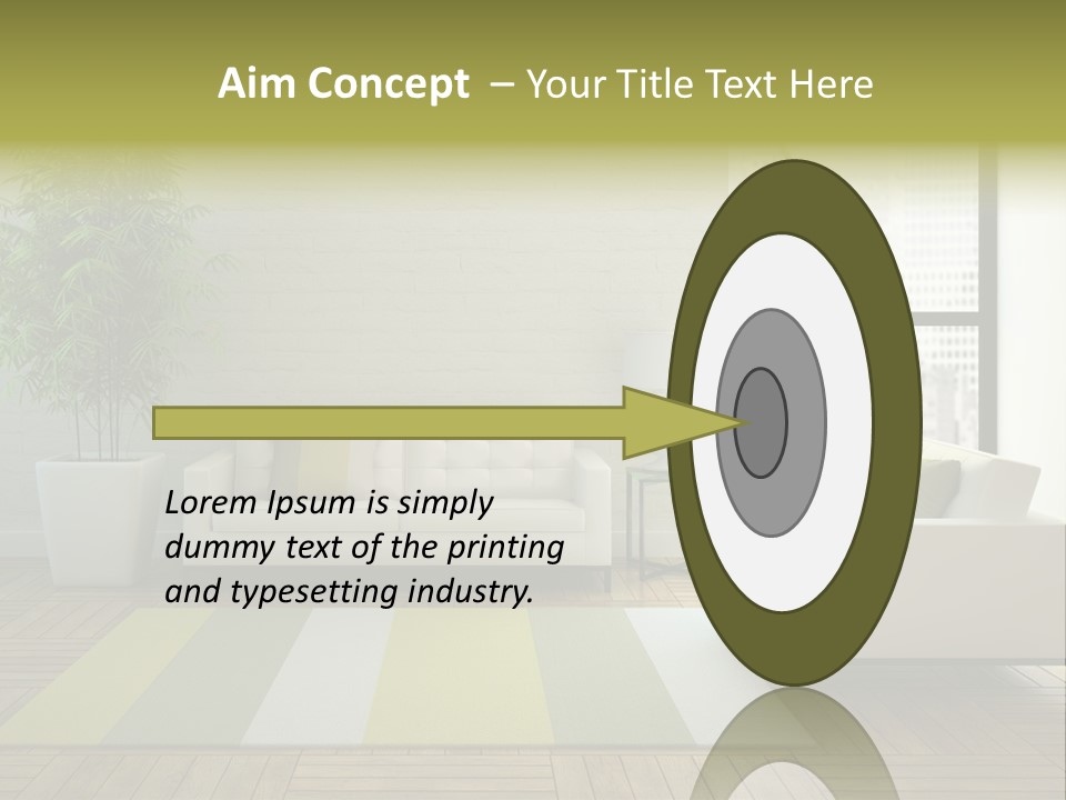 Reflection Plant Table PowerPoint Template