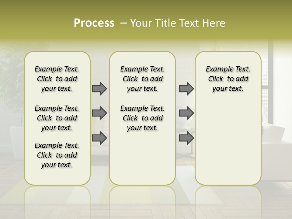 Reflection Plant Table PowerPoint Template