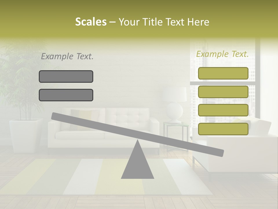 Reflection Plant Table PowerPoint Template