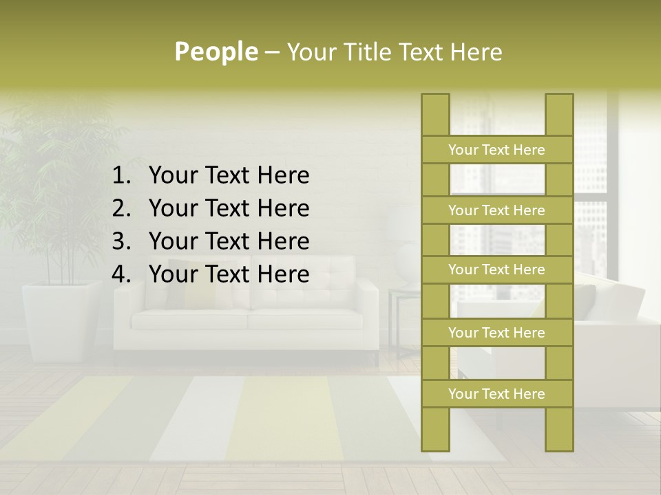 Reflection Plant Table PowerPoint Template