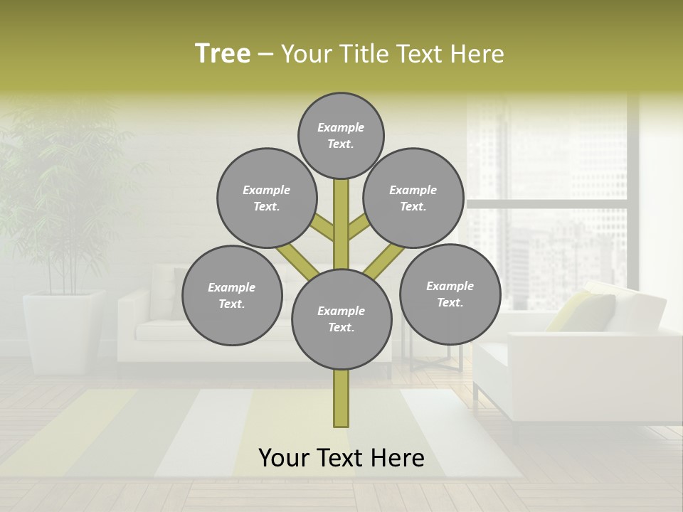 Reflection Plant Table PowerPoint Template
