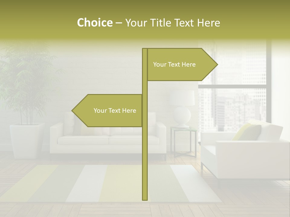 Reflection Plant Table PowerPoint Template