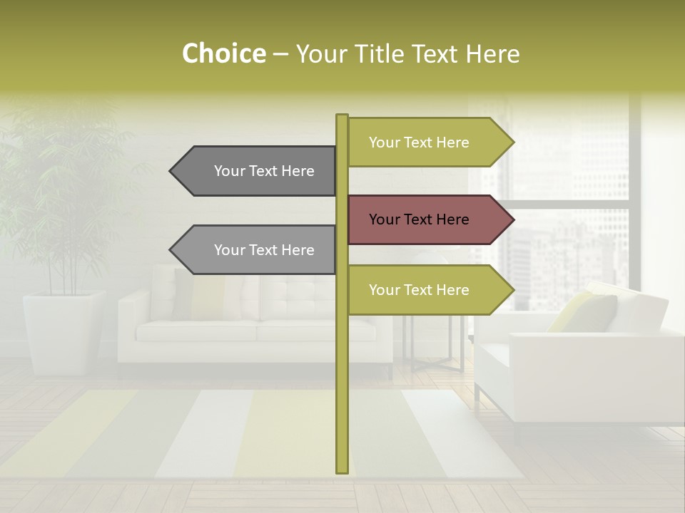 Reflection Plant Table PowerPoint Template