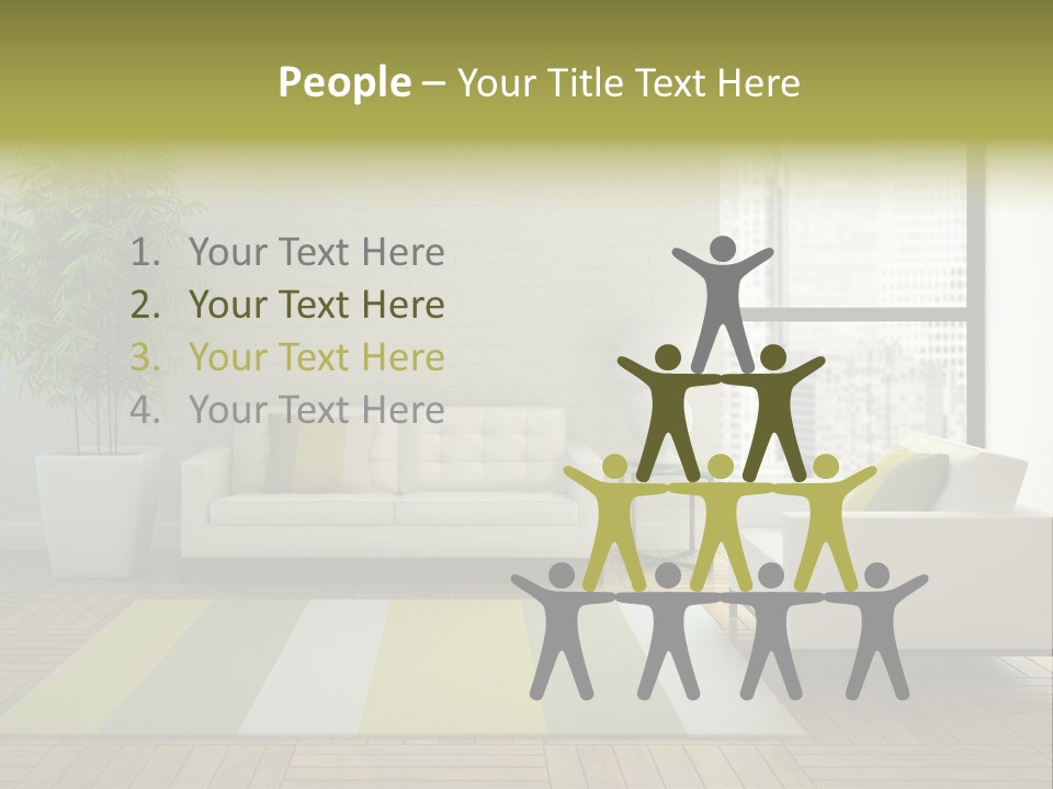 Reflection Plant Table PowerPoint Template