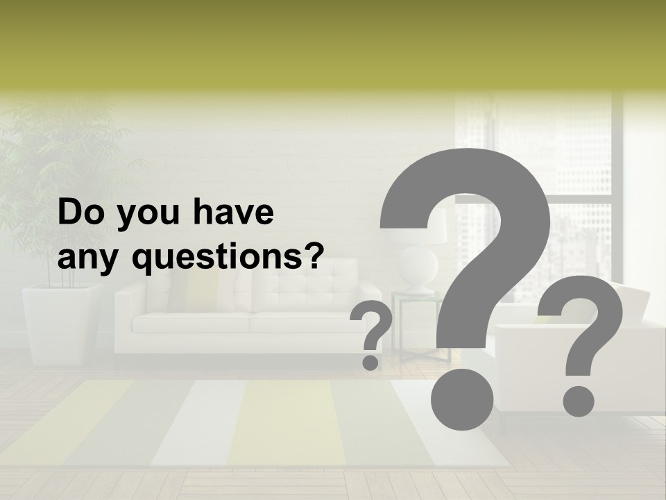 Reflection Plant Table PowerPoint Template