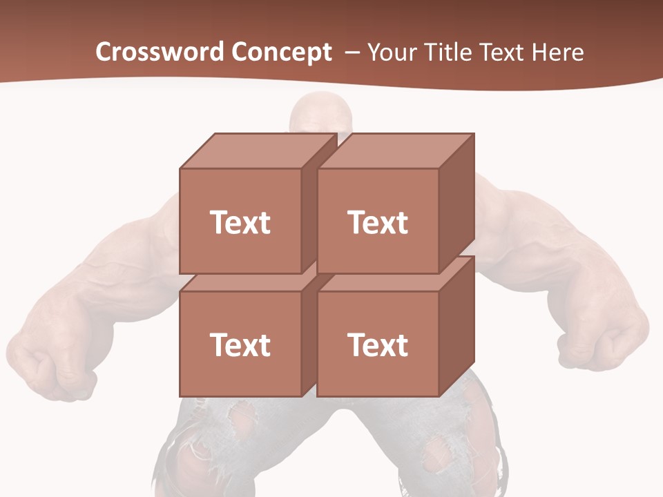 Man Body Bicep PowerPoint Template