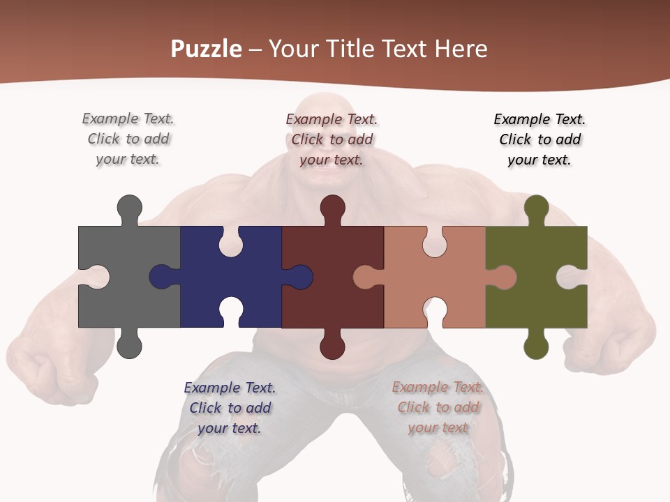 Man Body Bicep PowerPoint Template