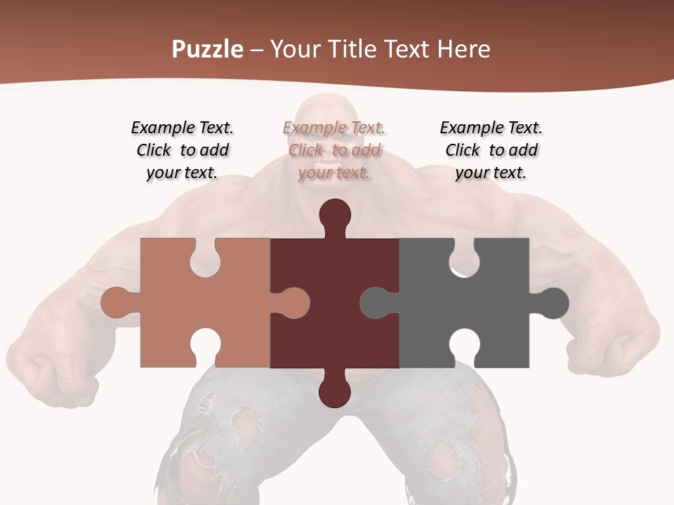 Man Body Bicep PowerPoint Template