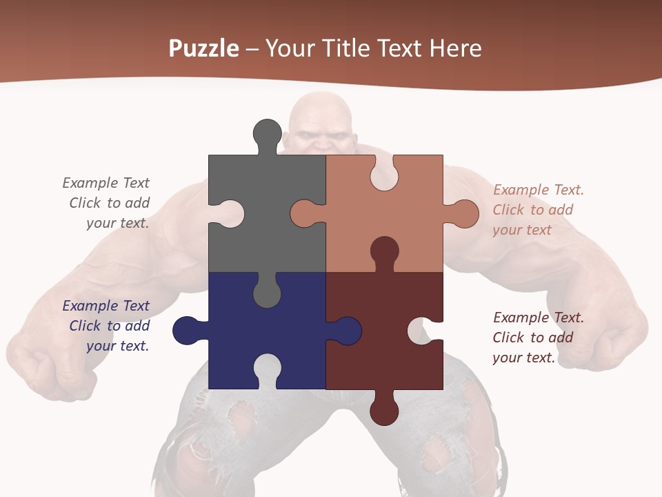 Man Body Bicep PowerPoint Template